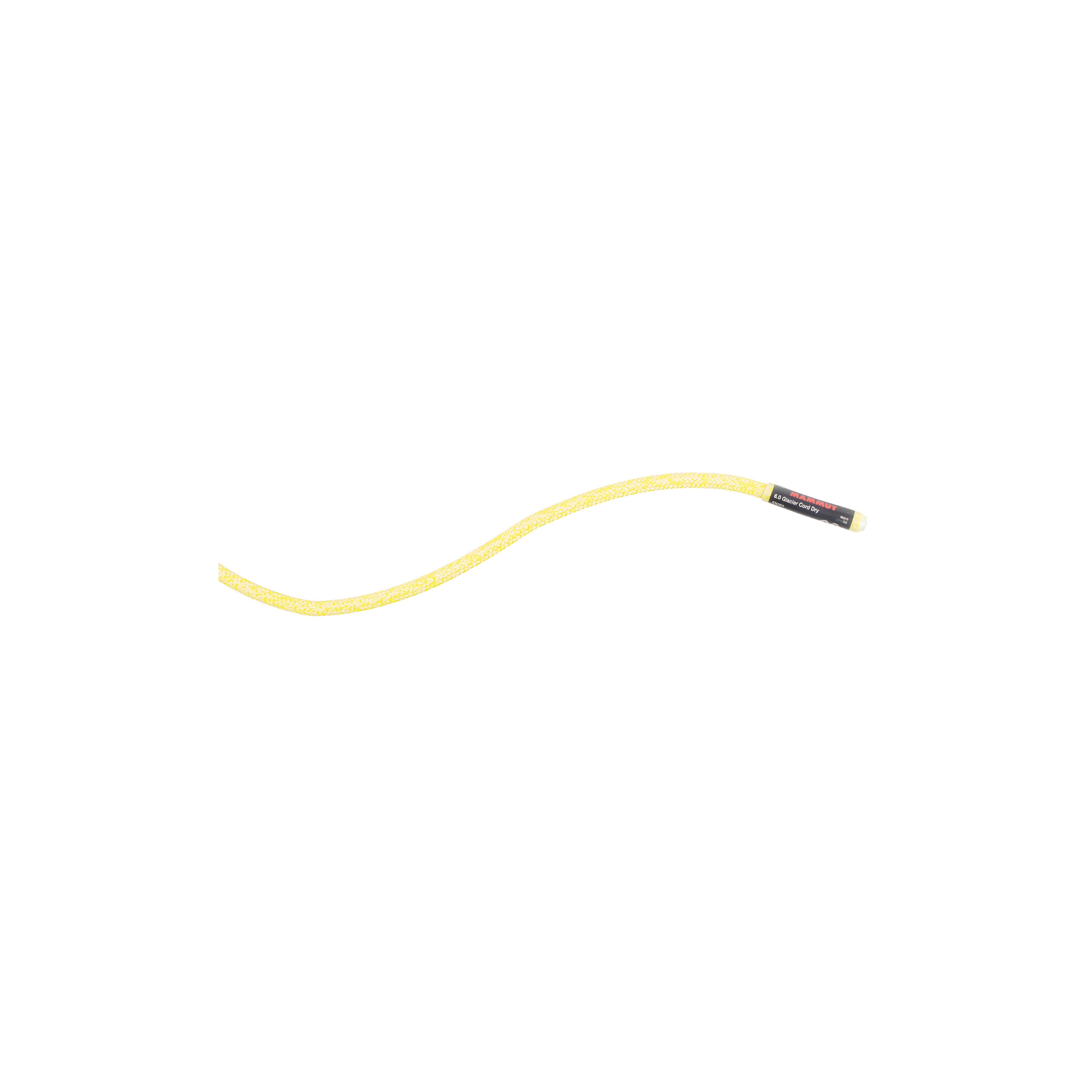 Mammut 6.0 Glacier Cord Dry, Dry Standard, yellow melange - Dry Standard, yellow melange