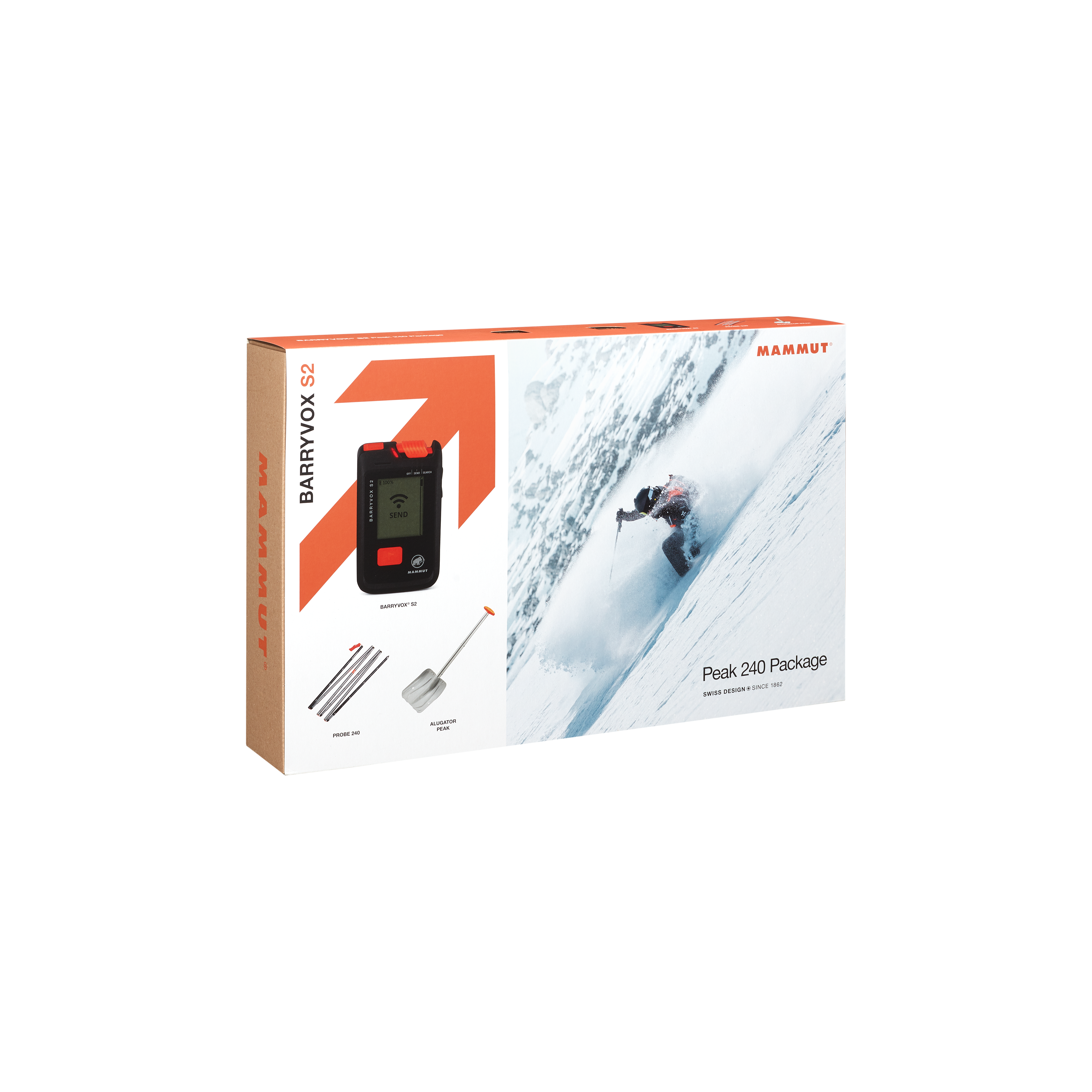 Mammut Barryvox S2 Peak 240 Package, black - Thumbnail
